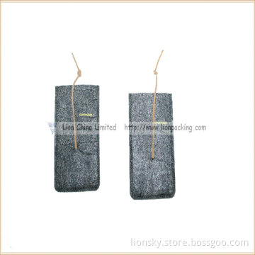 Felt PU Leather String Pouch